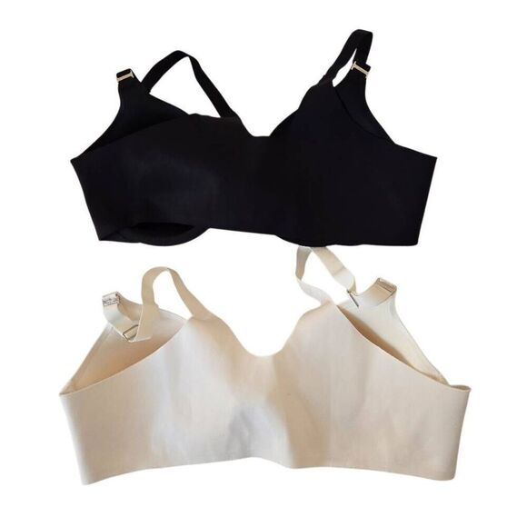 Soma Womens Black White Two Underwire Front Closure Full Coverage Bras 38B - Picture 3 of 12